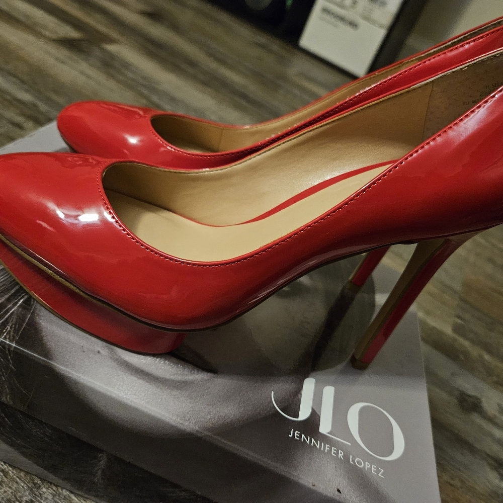 JLo Red Patent Stilleto